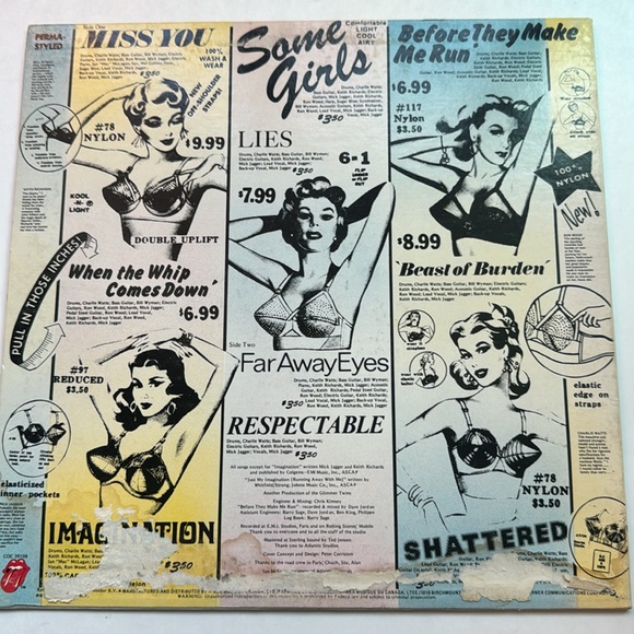 The Rolling Stones - some girls - vintage vinyl record - condition is G - Picture 2 of 10